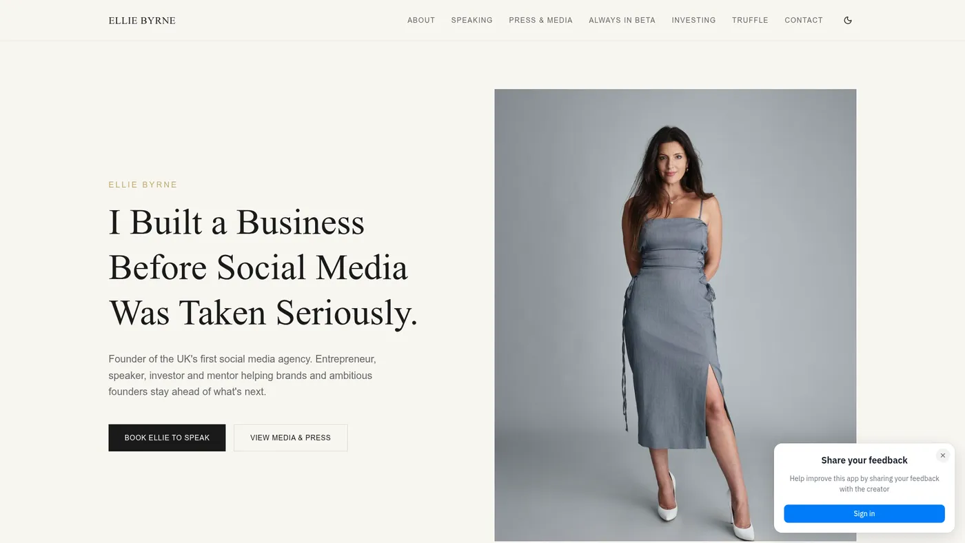 Ellie Byrne website